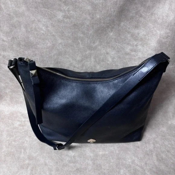 Kate Spade New York Leroy Street Vivienne Satchel Crossbody Black Leather - Picture 3 of 9